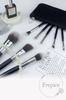 Frepice Makeup Brushes [Set of 8] Powder Brush, Cheek Brush, Makeup Brush Pouch, Makeup/Black Ice
