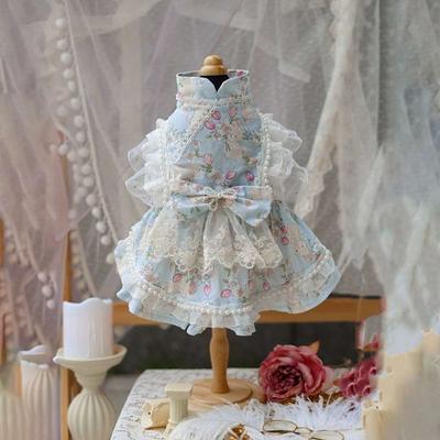 Весна/Лето Одежда для кошек Одежда для питомцев Милая юбка Лолиты Принцесса Летняя Одежда для собак Кошка Рэгдолл Защита от выпадения шерсти