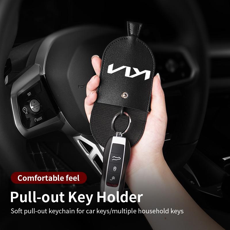 Multifunction Car Key Scratch Protective Case Keys Storage Holder Auto Accessories For KIA Stinger Optima Cerato Soul Venga lqrd40