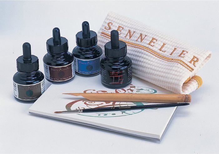 Encre à dessin - Sennelier - 10-134010-521 - 30 ml - Jaune clair - Résistante à l'eau