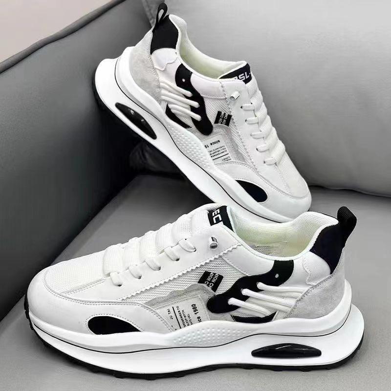 Модная мужская обувь Кроссовки с оберткой Повседневная обувь для активного отдыха Дышащая сетчатая обувь Студенческая обувь на плоской подошве Низкий верх Zapatos De Hombre