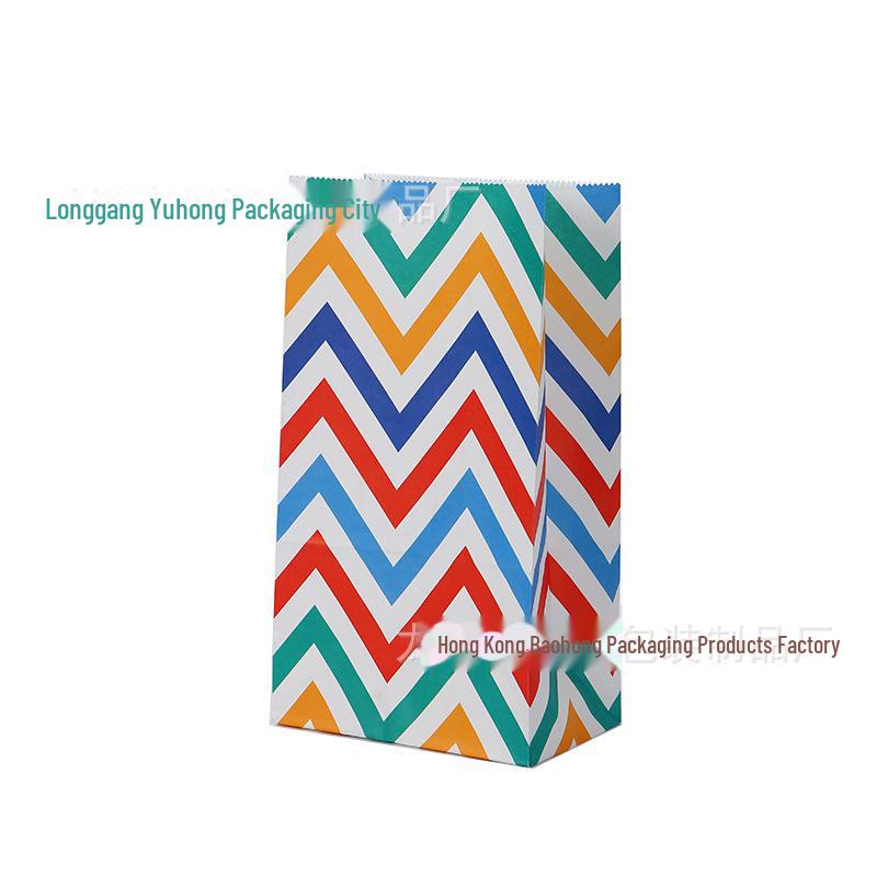 Пакеты для конфет из крафт-бумаги на заказ — красочные, милые, с квадратным дном