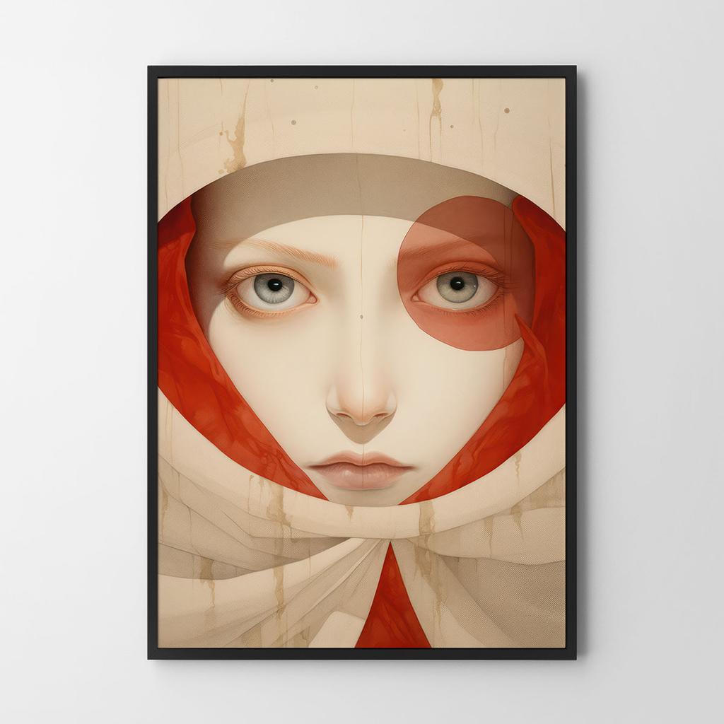 Plakat portret nowoczesny obraz