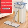 Hands-Free Dual-Use Mop and Bucket for Wet/Dry Wood Floors