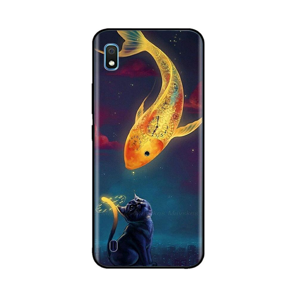 Чехол для Samsung Galaxy A10 Милый Мягкий Гладкий Жидкий Силикон Полная Защита Чехлы для Телефона Для Samsung A10 Чехол A 10 SM-A105F