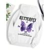 Beautiful Purple Butterfly Printing Hoodies Women Pocket Hoody Simple Casual Hoodie Autumn Loose Female Streetwear