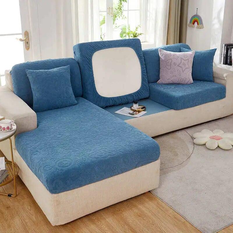 Жаккардовый чехол для подушки для дивана и сиденья для гостиной, угловой диван, защита для мебели, эластичный моющийся универсальный чехол