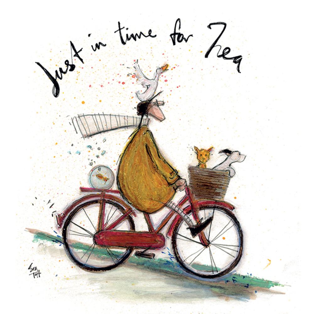 Sam Toft Деревянная табличка «Как раз к чаю»