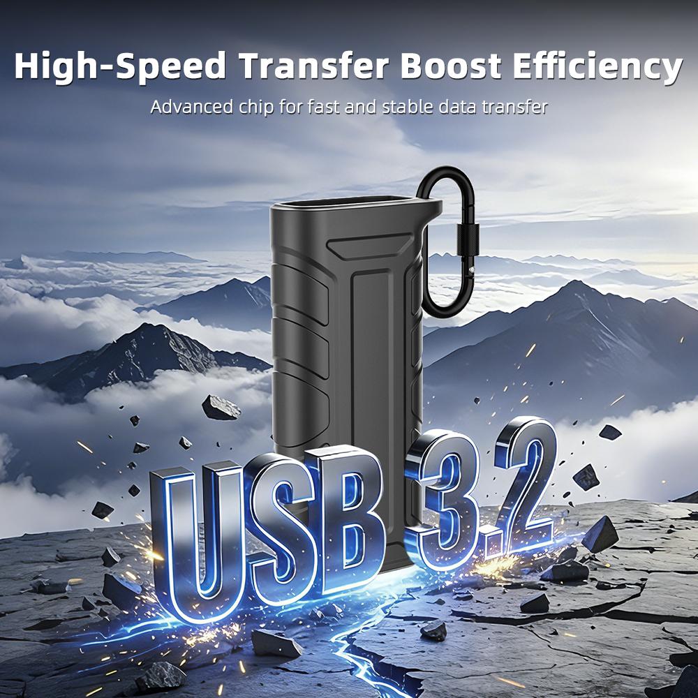 Кейс для карт памяти BRDRC SD TF, высокоскоростной кард-ридер USB 3.2 Type-C, для камер Gopro/DJI Pocket 3/Action Pro/OSMO 360