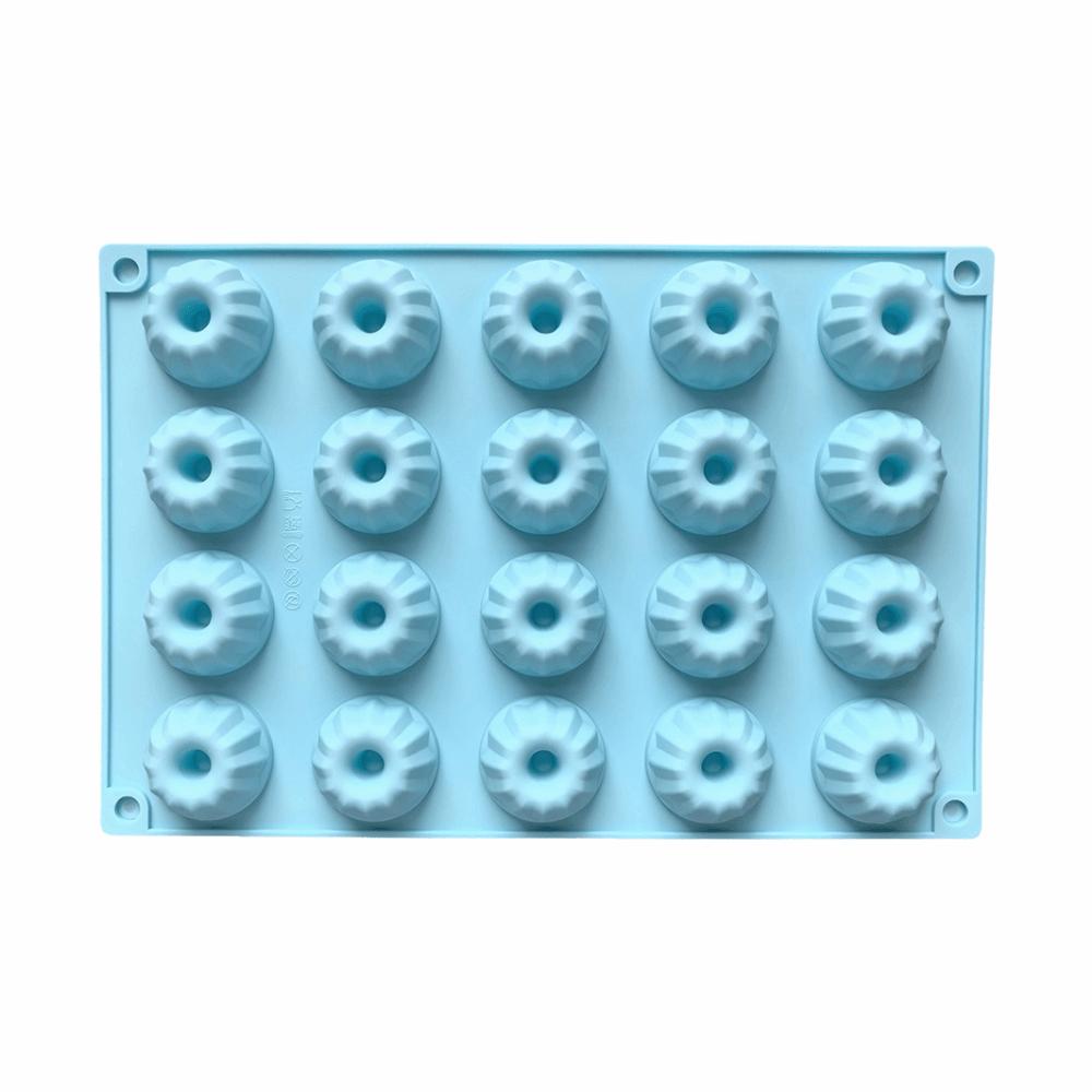 Food Grade Cake Decorating Tool 20 Cavities Mini Donut Chocolate Mold Kitchen Accessories