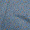 Cotton Poplin Blue Fabric Paisley Sewing Material Print Fabric By The Yard 42 Inch