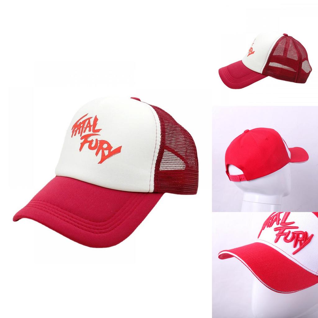Бейсболка Terry Bogard из Fatal Fury из хлопка с вышитой надписью для фанатов