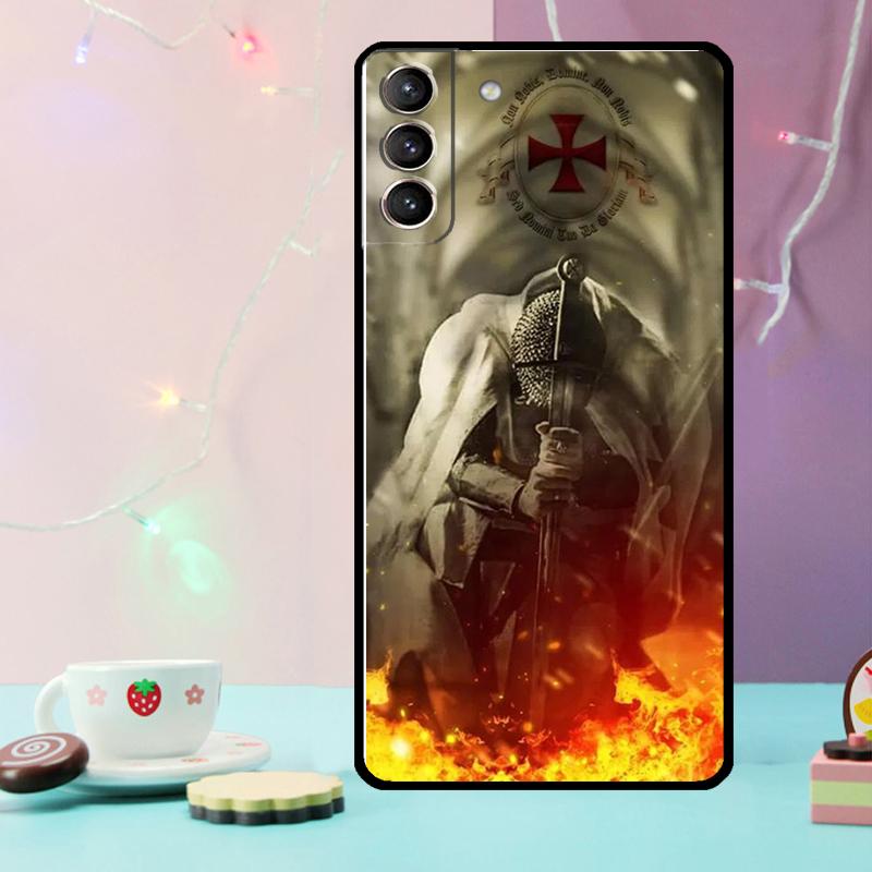 Кейс Рыцарей-Тамплиеров для Samsung Galaxy S24 S23 Ultra S22 S20 S21 FE Note 20 10 Plus S8 S9 S10 Чехол для телефона