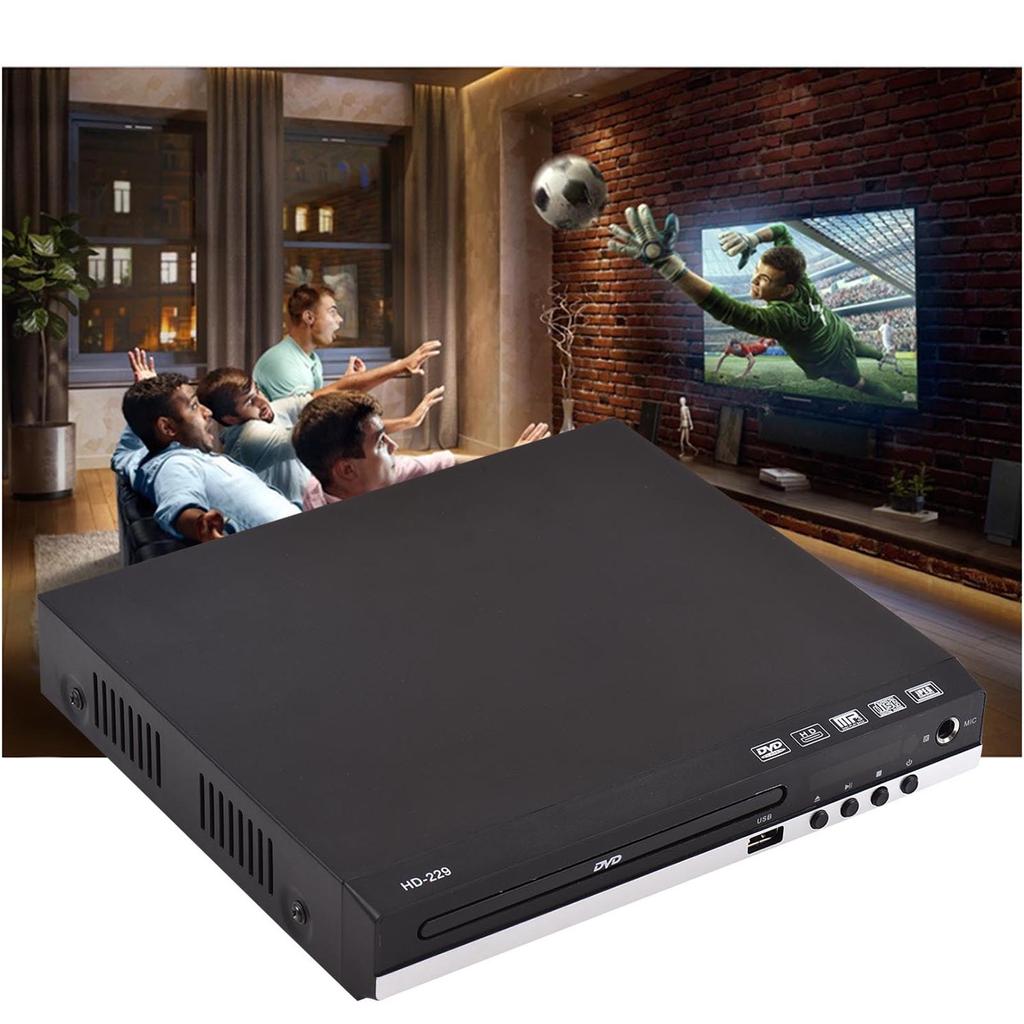 HD229 Домашний DVD-плеер DVD-проигрыватель компакт-дисков Цифровой мультимедийный проигрыватель U Воспроизведение дисков HD AV-выход