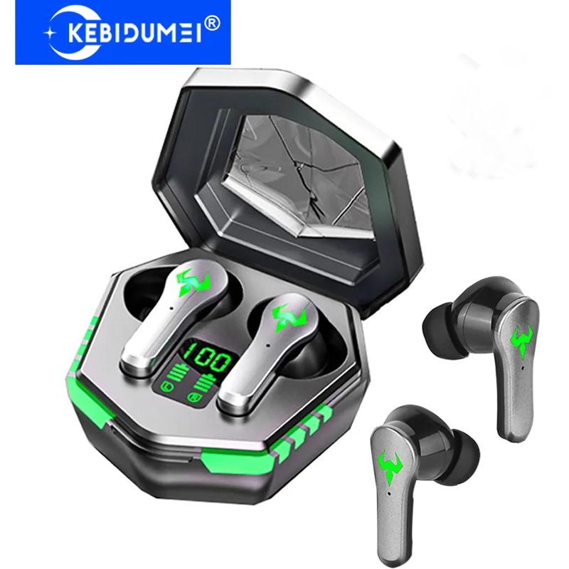 Беспроводные наушники Bluetooth 5.2, спортивные наушники, 9D стереозвук, качественные гарнитуры, водонепроницаемые, шумоподавление, игровые наушники с микрофоном