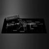 Spaceship space sci-fi console display plane large mouse pad XXL 90x40cm Rubber Anti-slip Gaming Keyboard Mats game accessories