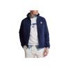 Polo Solid Color Long Sleeve Fleece Double Zipper Logo Jacket Men Jackets Navy-Blue MNPOKNI16820315-410