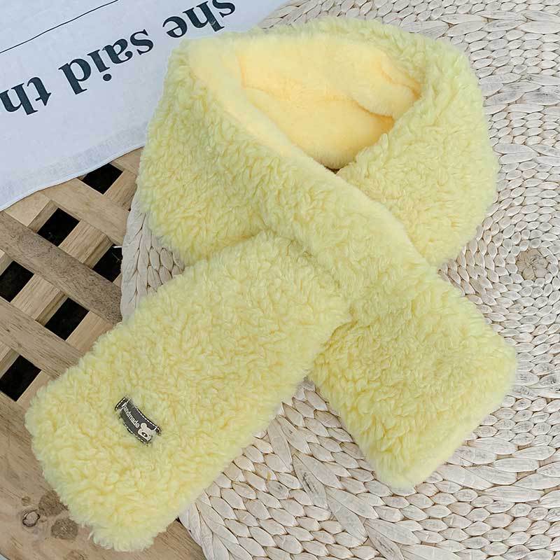 New Children'S Fashionable Scarf For Girls To Keep Warm And Versatile For Babies. Plush And Thickened Warm Scarf For Kids