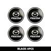 For Mazda Universal Car Wheel Hub Stickers Waterproof Auto Exterior Decals CX-3 CX-4 CX 5 CX-7 CX-8 CX-9 Demio Axela Atenza FF8
