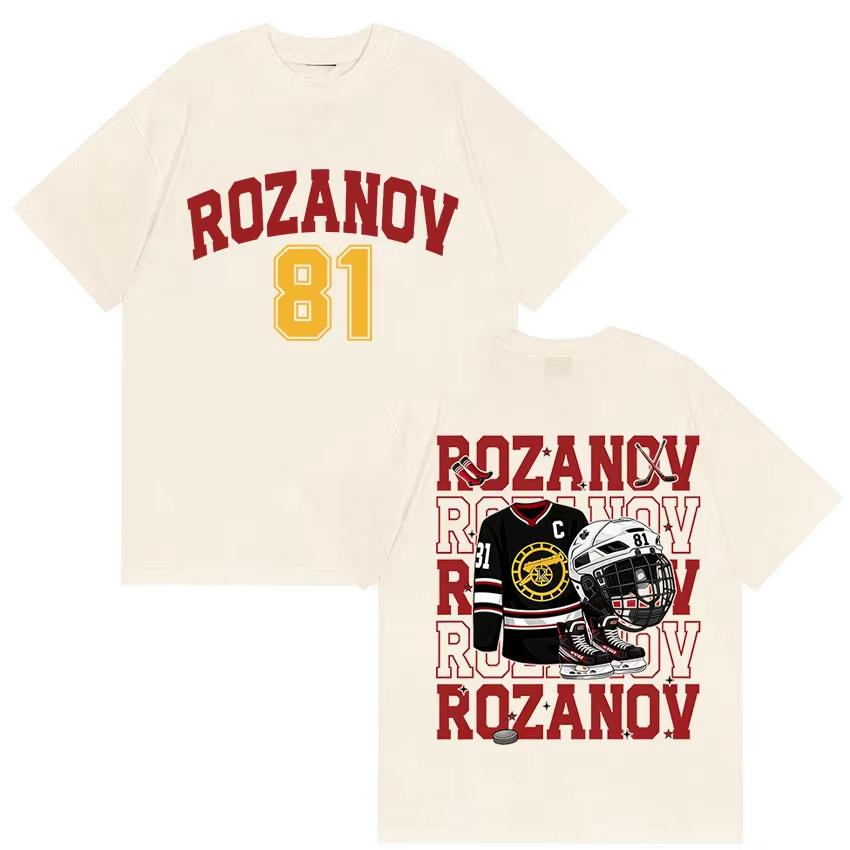 81 Rozanov Boston Bears Мерч Футболка Накал Соперничества ТВ Графический Принт Футболка 2026 Хлопок Короткий Рукав Круглый Вырез Женские Футболки Топы