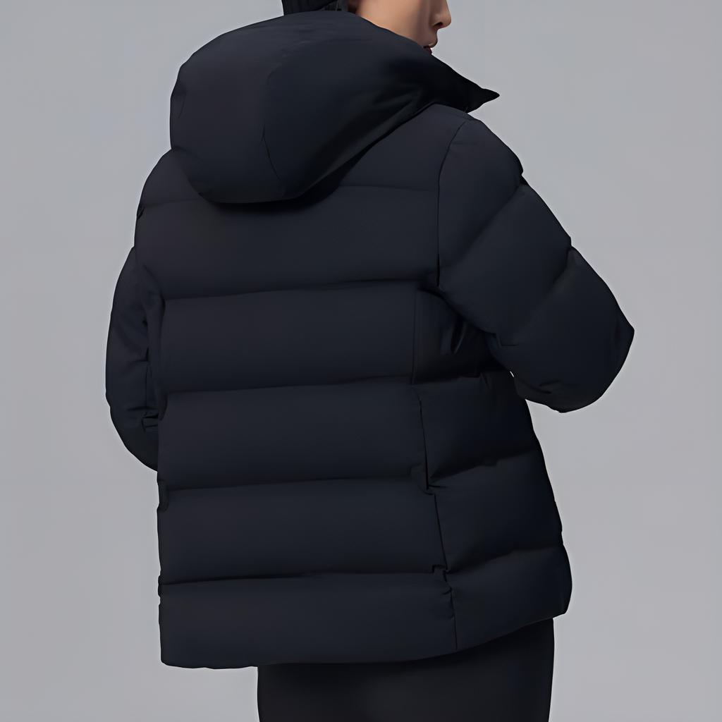 SAUCONY Спортивная стильная куртка-пуховик средней длины с длинными рукавами, женские куртки, черный цвет SC1240185AL-BK01