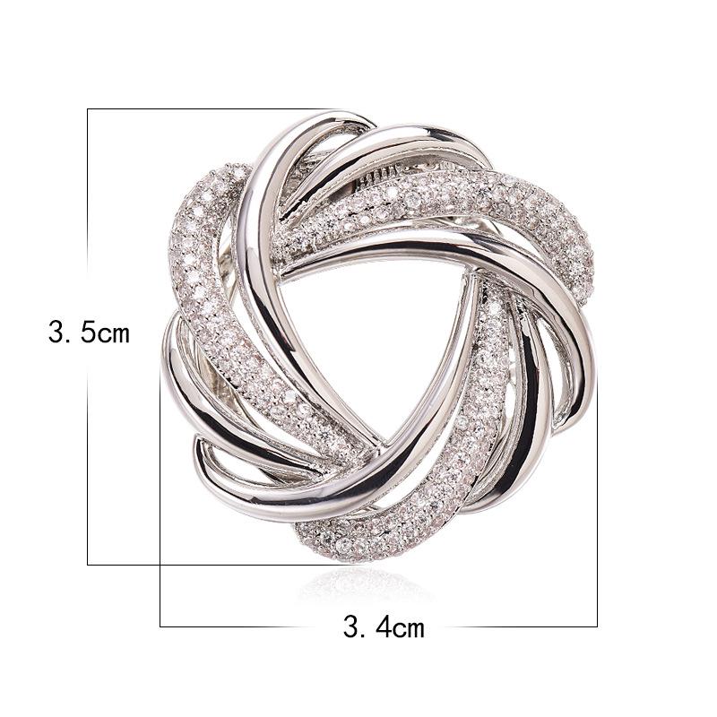 High-End Dual-Purpose Flower Brooch & Scarf Buckle Corsage Pin