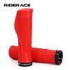 1Pair Mountain Bike Grips Tpr Rubber Soft Comfortable Ergonomic Bicycle Grips Lockable Anti-Skid Shockproof Cycling Accessories