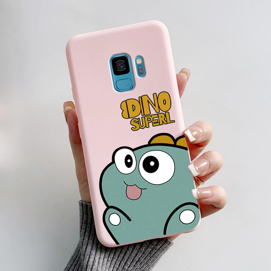 Case For Samsung Galaxy S9 S 9 Plus Phone Cover Cute Cat Cartoon Bear Frog Soft TPU Coque For Samsung S9 Bumper S9+ S9PLUS Funda