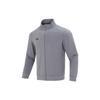 Knitted Breathable Stand Collar Sports Quick-Dry Jacket Men Jacket Gray 23600305-014