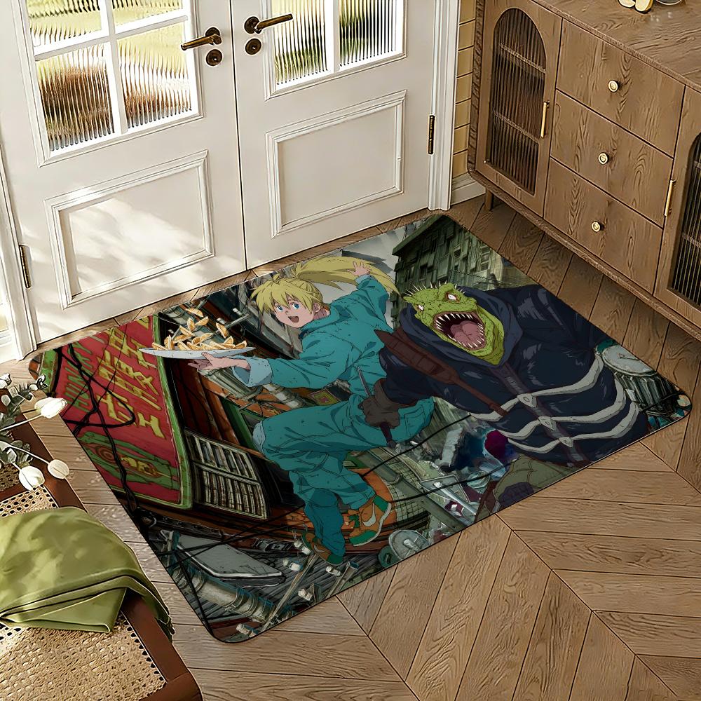 Dorohedoro Anime Floor Mat Soft Thickened Absorbent Non-Slip Bedroom Living Room Door Mat Home Decor Flannel Rugs