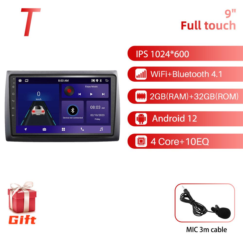 Android Car Radio 9 дюймов для Fiat Stilo 2010 GPS 2din 4G LTE Мультимедиа Видео Плеер Головное Устройство Радио Стерео Беспроводной Carplay