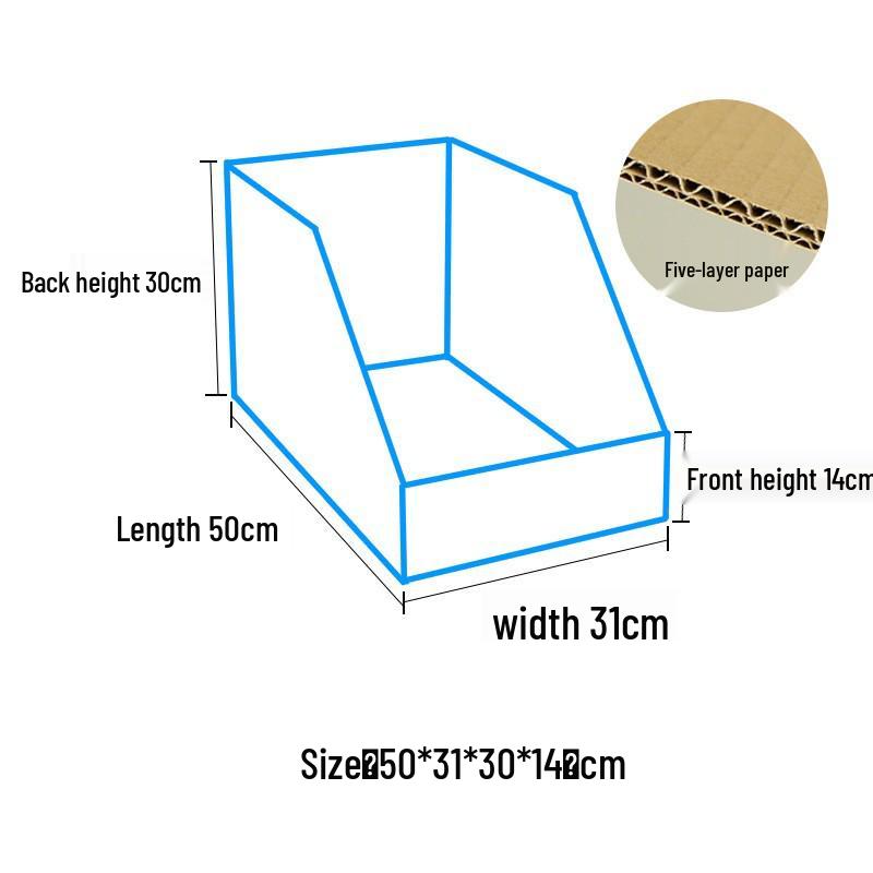 Пятислойный сверхпрочный органайзер для хранения с наклонными отделениями, идеально подходящий для склада или супермаркета.