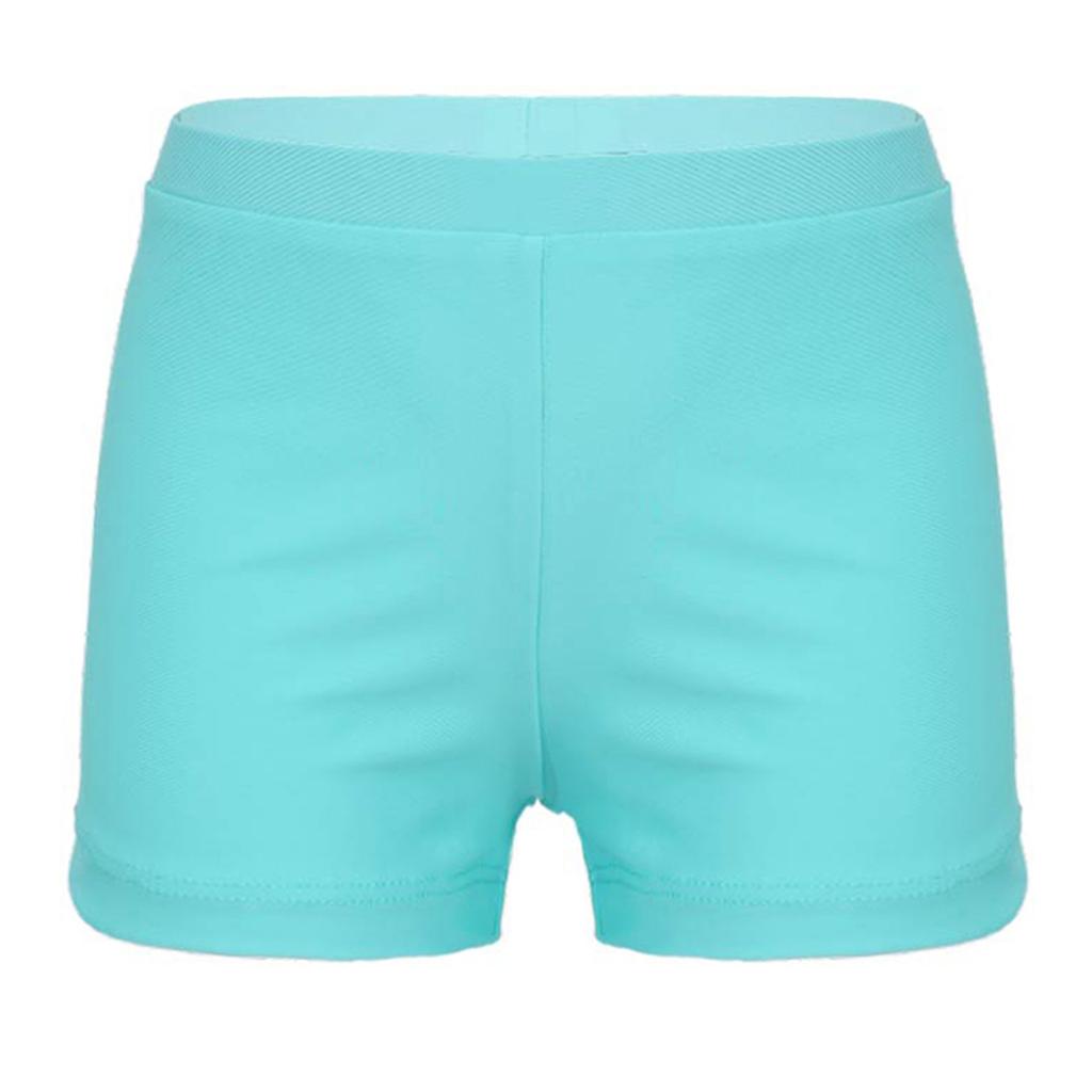 Шорты для гимнастики для девочек, однотонные спортивные шорты для танцев и акробатики