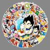 50 японских аниме Dragon Ball мультяшных наклеек: Водонепроницаемый для чемодана, ноутбука, автомобиля и скутера.