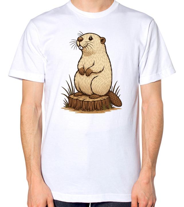 Cartoon Beaver Unisex T-Shirt