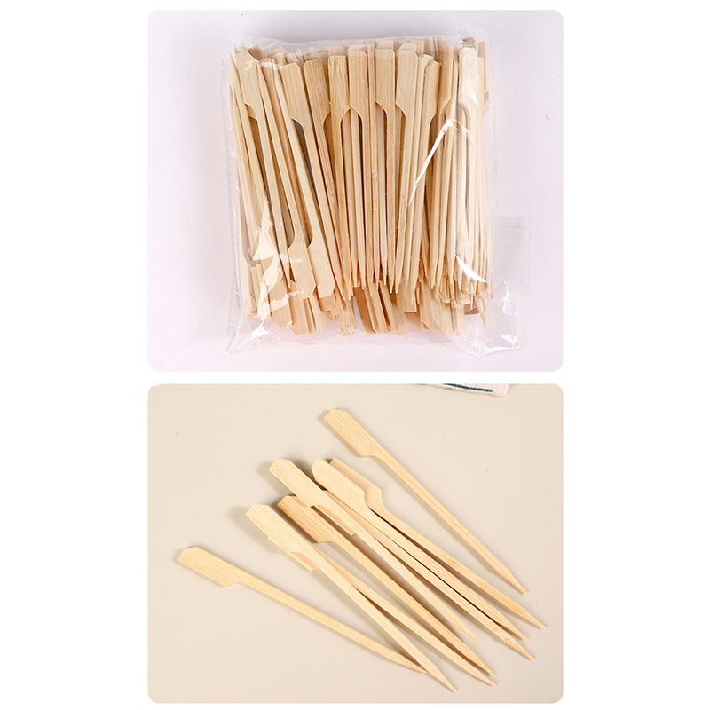 100 шт. бамбуковых шпажек, деревянные коктейльные зубочистки, бамбуковые палочки-весла, шпажки для еды, бамбуковые деревянные шпажки, зубочистки для закусок