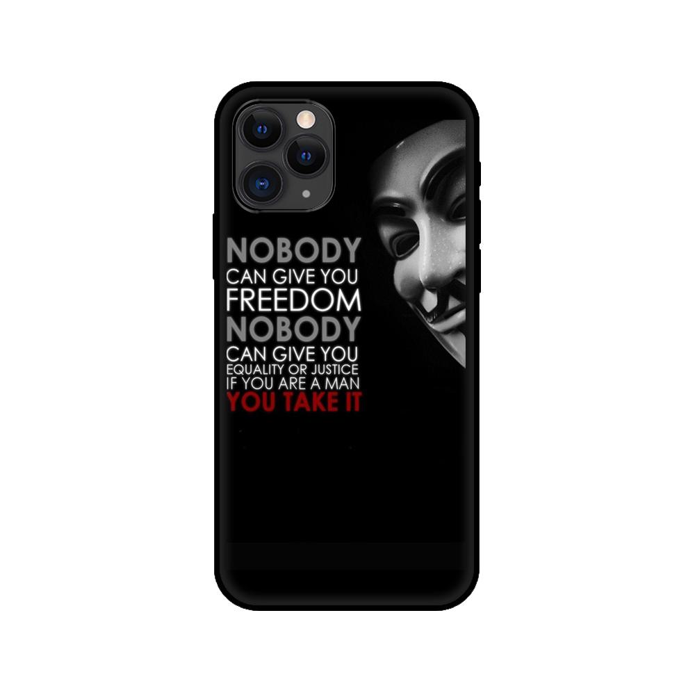 Черный чехол из ТПУ для iPhone 5 5s se 2020 6 6s 7 8 plus x 10 XR XS 11 12 mini pro MAX задняя крышка Аноним