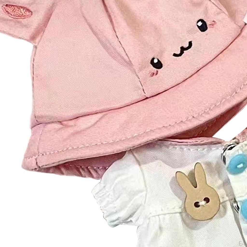 Adorable Doll Dress Set with Matching Hat for Creative Play
