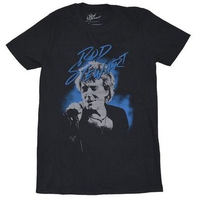 Унисекс футболка для взрослых Rod Stewart с принтом-рисунком и фото, хлопок
