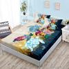 Ocean World Turtle Fitted Sheet Bed Mattress Protector Fashion Bedding Elastic Bed Sheets Kids Twin Full Queen King Bed Cover