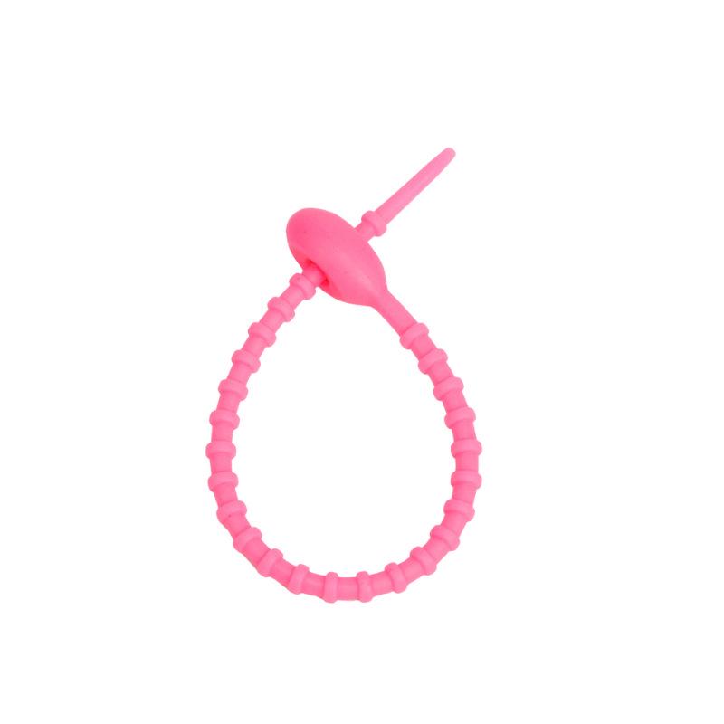 Цветная силиконовая стяжка-головастик: Сделай сам брелок, Модная игрушка, Ремешок для сумки и Намотка для шнурка