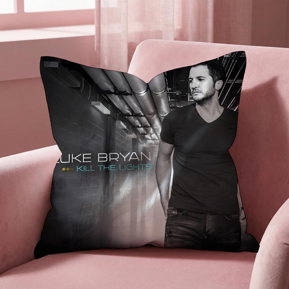 Luke Bryan Cushion Cover Multi-Scene Pillow Cover for Home & Car - Reversible, Soft & Durable for Daily Use