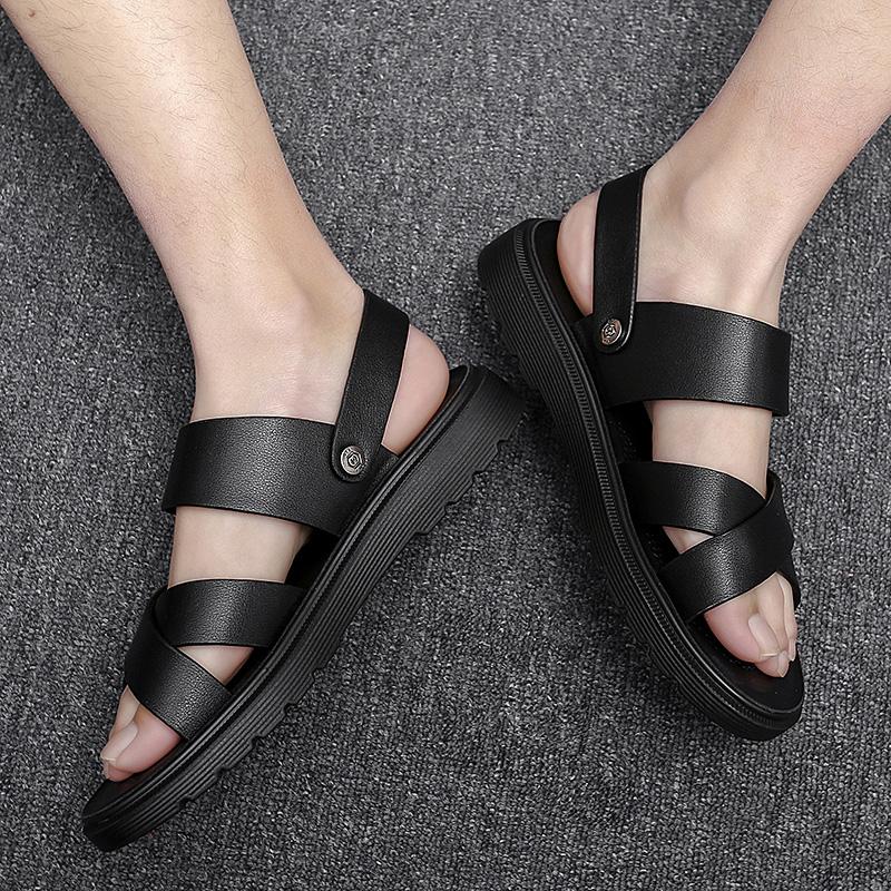 Модные мужские сандалии для отдыха на открытом воздухе, модные дышащие летние туфли, классические мужские мягкие сандалии, кроссовки, модная мужская пляжная обувь