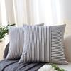 Полосатая наволочка с прострочкой, подушка, украшение для дома, наволочка в стиле инс, декоративная наволочка