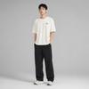 Li-Ning Простая удобная модная универсальная трендовая футболка с коротким рукавом мужские топы AHSVA41-1