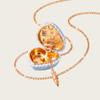Adjustable Chain Opening Closing Phase Box Necklace Hinged Pendant Necklace  For Women