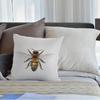HGOD DESIGNS Bee Pillow Cover,Decorative Pillow Bees Watercolour Drawing Pillow Cases Cotton Linen Outdoor Indoor Square Cushion Covers for Home Sofa