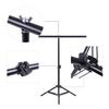 60.5 * 70см Маленькая фотостудия Видео Металлическая стойка-держатель Система Комплект с перекладиной и 3 * Зажимами для ПВХ фона