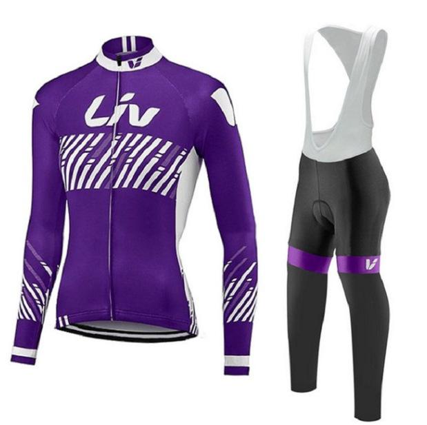 LIV Women's Team Edition Long Sleeve Cycling Suit Road Bike Spring and Autumn Thin Quick-Drying Tour De France Cycling Suit