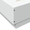 Bed Frame White 150 x 200 cm Engineered Wood
